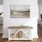 Americanflat Canvas Wall Art Featuring Beige, Brown, Blue and White Tones with Hand-Painted Accents and Gold Foil - Gallery Wrap - Landscape Wall Art
